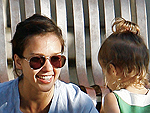Jessica Alba Takes Honor Marie to the Playground | Jessica Alba