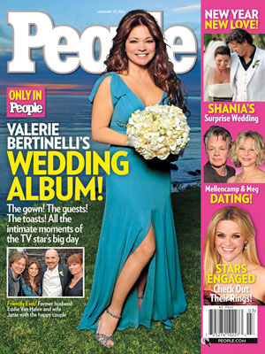  photo | Wedding, Celebrity Wedding Albums, Valerie Bertinelli Cover, Frederic Thiebaud, John Mellencamp, Meg Ryan, Reese Witherspoon, Shania Twain, Valerie Bertinelli
