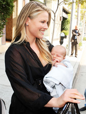 Spotted Ali Larter and Theodore Baby's Day Out