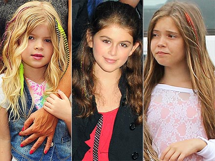 Hair Feathers on Little Girls Hairdos  More Celebrity Girls Hair