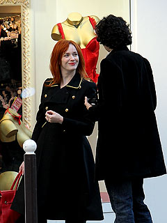 Christina Hendricks Hunts for Lingerie in Paris | Christina Hendricks