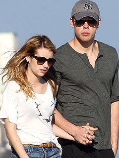 Chord Overstreet & Emma Roberts Cozy Up at Rooftop Bash in L.A. | Chord Overstreet, Emma Roberts