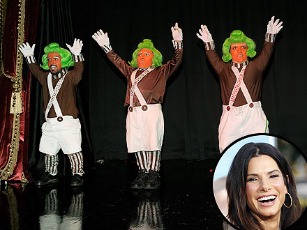Sandra Bullock Parties at Vaudeville Show with Heidi Klum | Sandra Bullock
