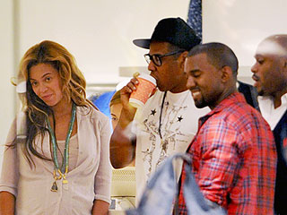 Kanye Hangs with Hip Hop Elite During Big Apple Weekend | Beyonce Knowles, Jay-Z, Kanye West