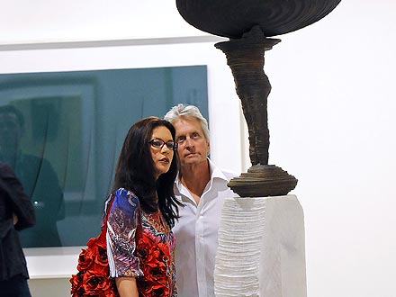Catherine Zeta-Jones & Michael Douglas Check Out Miami's Art Scene | Catherine Zeta-Jones, Michael Douglas