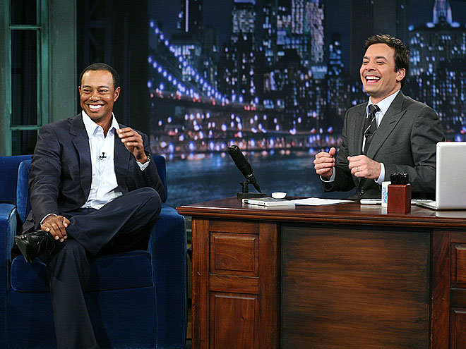 photo | Jimmy Fallon, Tiger Woods