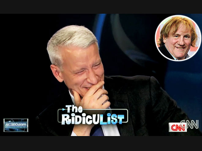 photo | Anderson Cooper, Gerard Depardieu