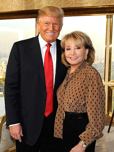 photo | Barbara Walters, Donald Trump