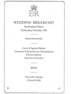 Princess Diana's Chef Predicts the Royal Wedding Menu| Weddings, Kate Middleton, Prince Edward, Prince William, Princess Diana