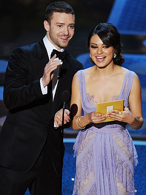 justin timberlake and mila kunis oscars. Justin Timberlake and Mila