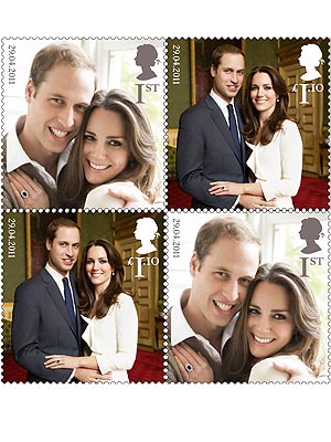 Kate Middleton & Prince William's Wedding Honored with Royal Stamps
