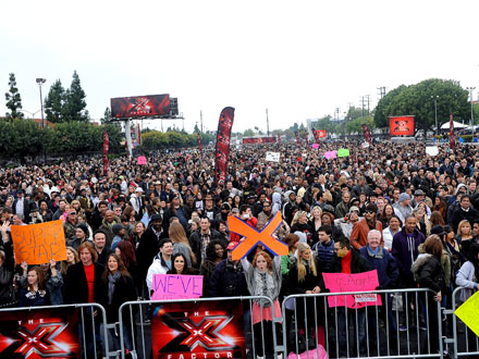 X Factor Auditions in Los Angeles - Simon Cowell 'Thrilled'