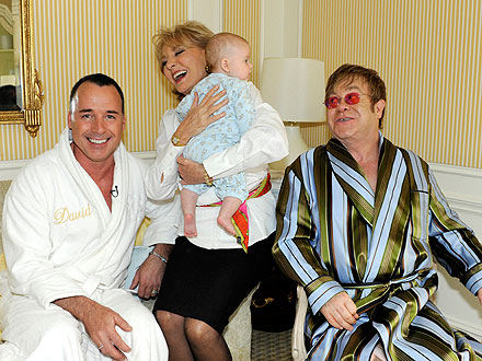 elton john baby. Elton John amp; David Furnish