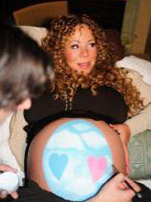 mariah carey pregnant pictures. Courtesy Mariah Carey