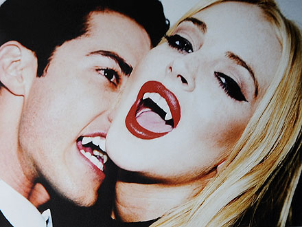 lindsay lohan vampire diaries. Lindsay Lohan Poses as a