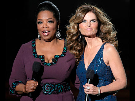 Maria Shriver at Oprah Winfrey Taping
