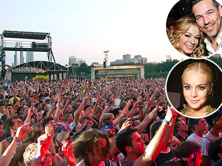 Lollapalooza: LeAnn Rimes, Lindsay Lohan Celebrity Sightings