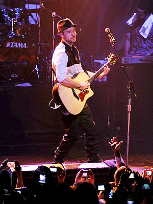 Justin Timberlake Performs with FreeSol in New York