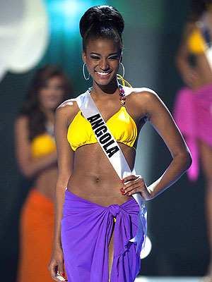 Newly crowned Miss Universe Leila Lopes of Angola touts herself as a 