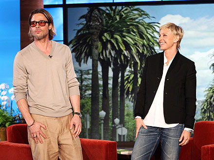 Brad Pitt: Be Nice to Jennifer Aniston | Brad Pitt, Ellen DeGeneres