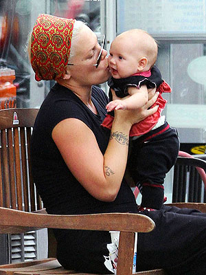 Pink Kisses Daughter Willow During Day Out in N.Y.C. | Pink