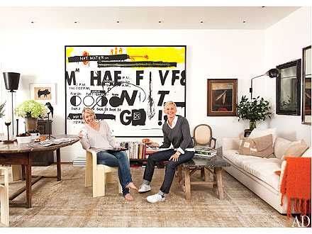 Ellen DeGeneres & Portia de Rossi Give a Tour of the Beverly Hills Home| Couples, Ellen DeGeneres, Portia de Rossi