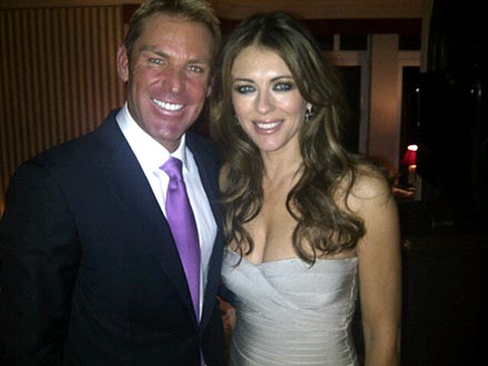 Shane Warne and Liz Hurley engaged