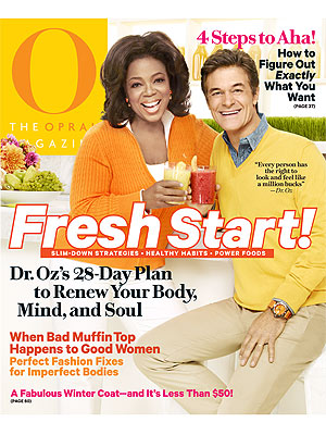 Dr. Oz: First Man on O Magazine Cover| Dr. Oz, Oprah Winfrey