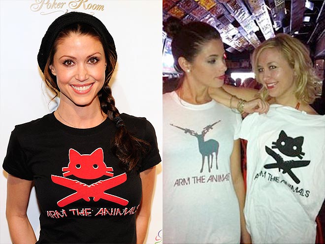 ARM THE ANIMALS TEES photo | Ashley Greene, Shannon Elizabeth