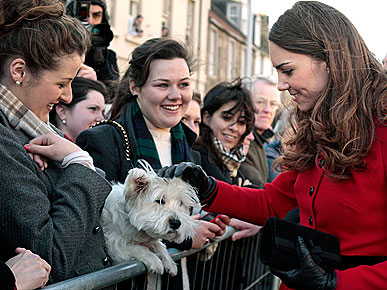 Kate Middleton Steps Out to Greet Her Furry Public