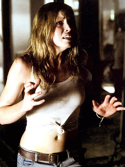 Which horror movie icon had Jessica Biel afraid for her life?