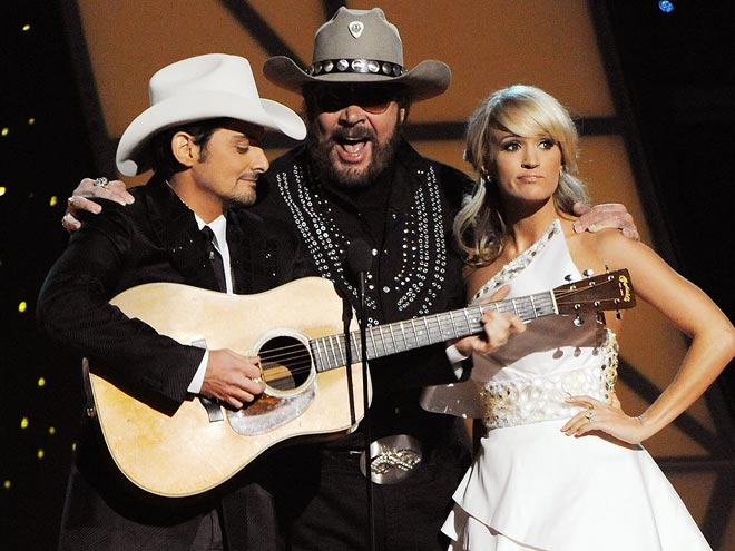  photo | Brad Paisley, Carrie Underwood, Hank Williams Jr.