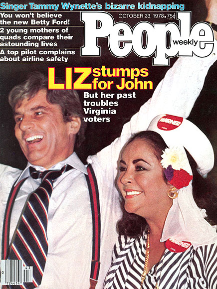 1978: LIZ STUMPS FOR JOHN
photo | Elizabeth Taylor Cover, John Warner Cover, Elizabeth Taylor, John Warner