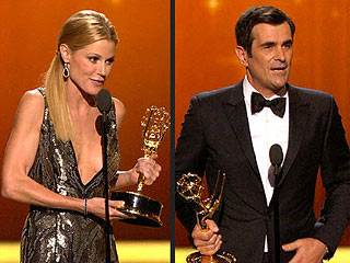 Ty Burrell & Julie Bowen Bask in Emmy Love | Julie Bowen, Ty Burrell