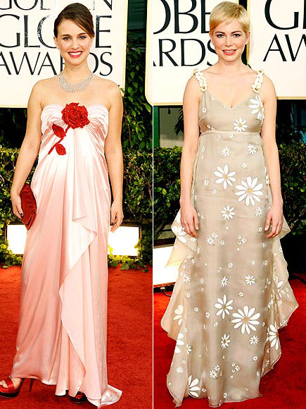 FLORAL DETAILS  photo | Michelle Williams, Natalie Portman