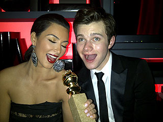 Globes Uncensored! Stars' Self-Pics | Chris Colfer, Kim Kardashian