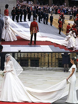 princess diana wedding dress train. Royal Wedding, Kate Middleton