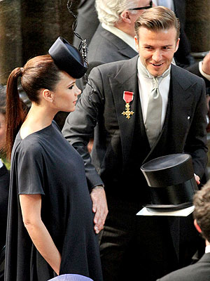 david beckham at royal wedding. Victoria and David Beckham