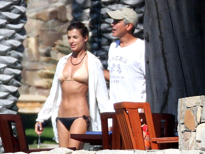 TANNING ROOM photo | Elisabetta Canalis, George Clooney