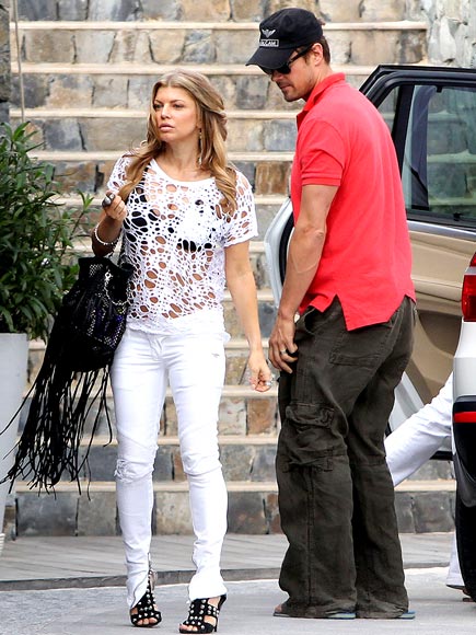 HOLE-Y SHIRT! photo | Fergie, Josh Duhamel