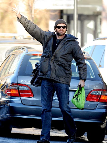 STOPPING TRAFFIC photo | Hugh Jackman