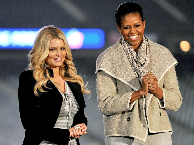 CHEER LEADERS photo | Jessica Simpson, Michelle Obama