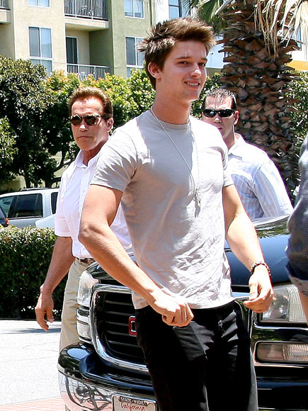 patrick schwarzenegger yoga. Arnold Schwarzenegger