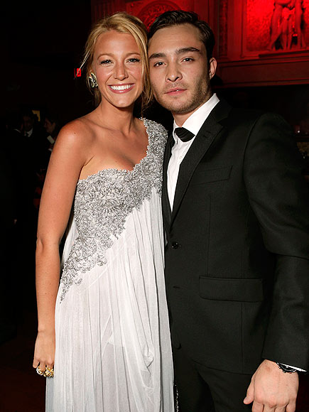 Bubbly at BAFTA photo | Blake Lively, Ed Westwick