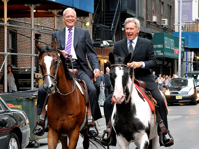 URBAN 'COWBOYS' photo | David Letterman, Harrison Ford