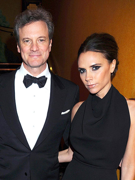 STYLISH SET
 photo | Colin Firth, Victoria Beckham