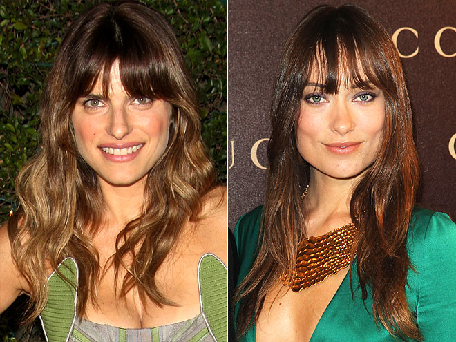 LASH-SWEEPING BANGS photo | Lake Bell, Olivia Wilde