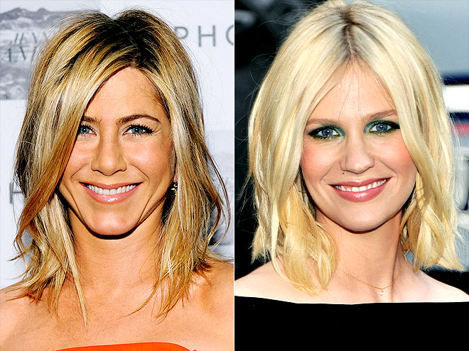 BED-HEAD BOB photo | January Jones, Jennifer Aniston