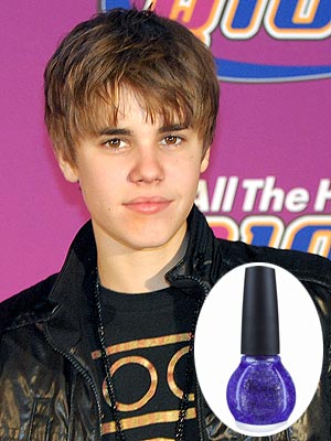 justin bieber. Justin Bieber's Nail Polish Sells Out Across America!