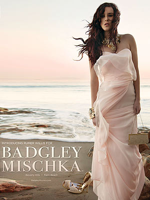 Rumer Willis' Newest Role: Badgley Mischka Model